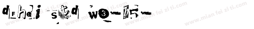 dfhei std w3-b5字体转换